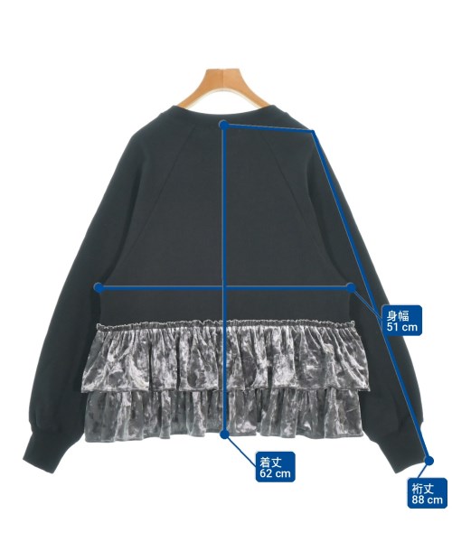 BEAUTY&YOUTH UNITED ARROWS（ビューティーアンドユースユナイテッドアローズ）スウェット 黒 サイズ:F レディース/2200712517058