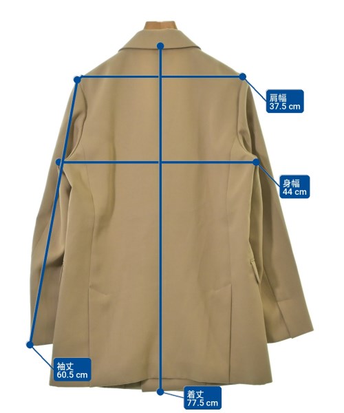 BEAUTY&YOUTH UNITED ARROWS（ビューティーアンドユースユナイテッドアローズ）テーラードジャケット ベージュ サイズ:M レディース/2200713370027