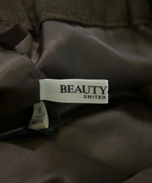 BEAUTY&YOUTH UNITED ARROWS（ビューティーアンドユースユナイテッドアローズ）スラックス 茶 サイズ:M レディース/2200718540036