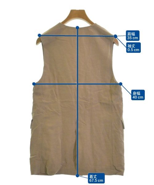 BEAUTY&YOUTH UNITED ARROWS（ビューティーアンドユースユナイテッドアローズ）ベスト 茶 サイズ:S レディース/2200637864046