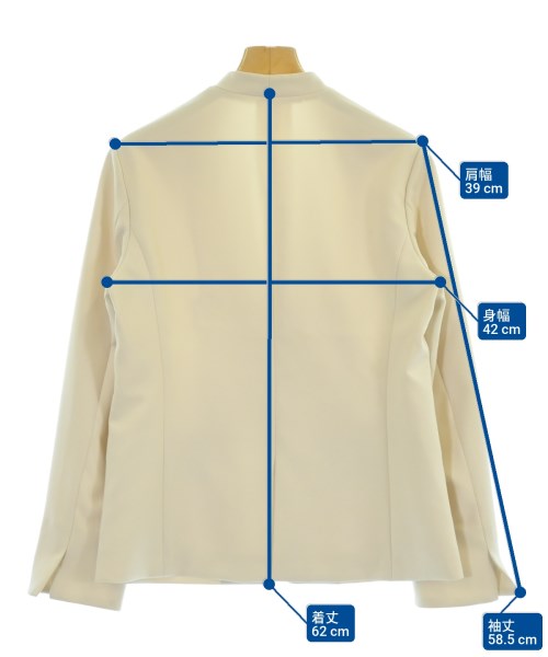 BEAUTY&YOUTH UNITED ARROWS（ビューティーアンドユースユナイテッドアローズ）ノーカラージャケット 白 サイズ:M レディース/2200639315058