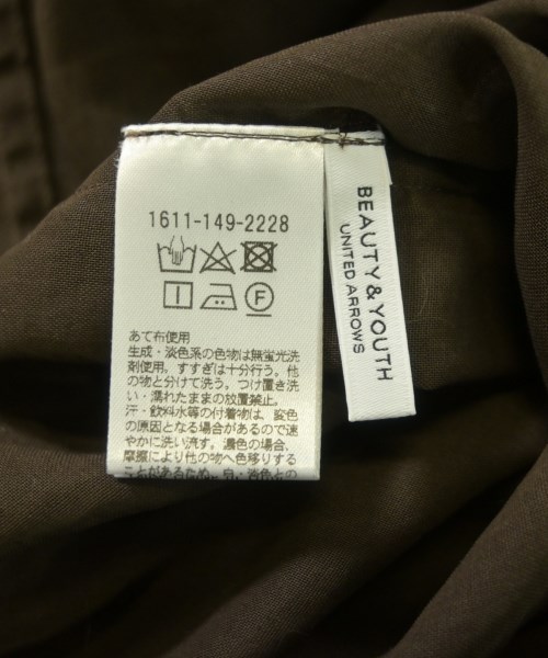BEAUTY&YOUTH UNITED ARROWS（ビューティーアンドユースユナイテッドアローズ）カジュアルシャツ 茶 サイズ:-(M位) レディース/2200637193252