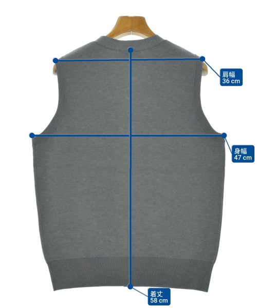 BEAUTY&YOUTH UNITED ARROWS（ビューティーアンドユースユナイテッドアローズ）ベスト/ノースリーブ グレー サイズ:-(XL位) レディース/2200642449092