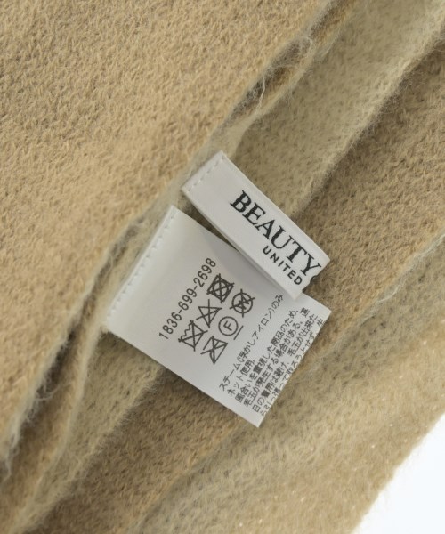 BEAUTY&YOUTH UNITED ARROWS（ビューティーアンドユースユナイテッドアローズ）マフラー ベージュ サイズ:- レディース/2200653374024