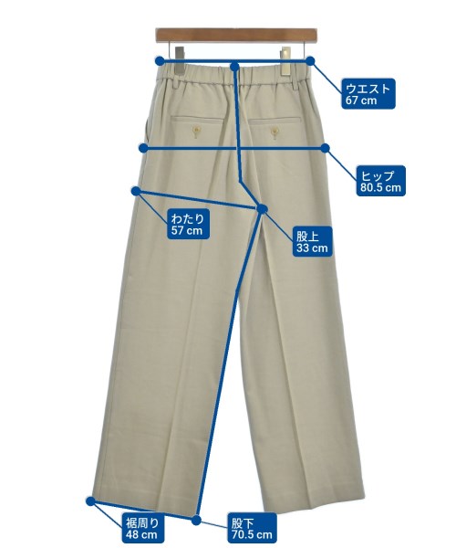 BEAUTY&YOUTH UNITED ARROWS（ビューティーアンドユースユナイテッドアローズ）スラックス ベージュ サイズ:M レディース/2200648382041