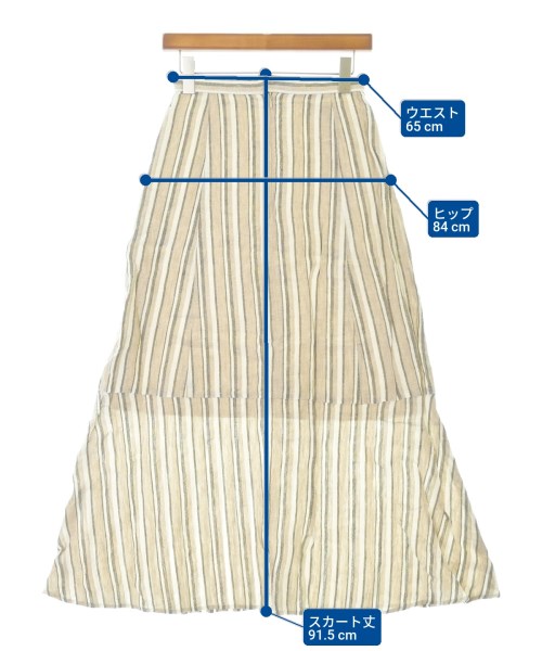 BEAUTY&YOUTH UNITED ARROWS（ビューティーアンドユースユナイテッドアローズ）ロング・マキシ丈スカート ベージュ サイズ:S レディース/2200646906089