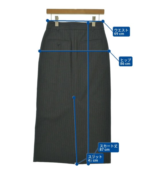 BEAUTY&YOUTH UNITED ARROWS（ビューティーアンドユースユナイテッドアローズ）ロング・マキシ丈スカート グレー サイズ:S レディース/2200649454020