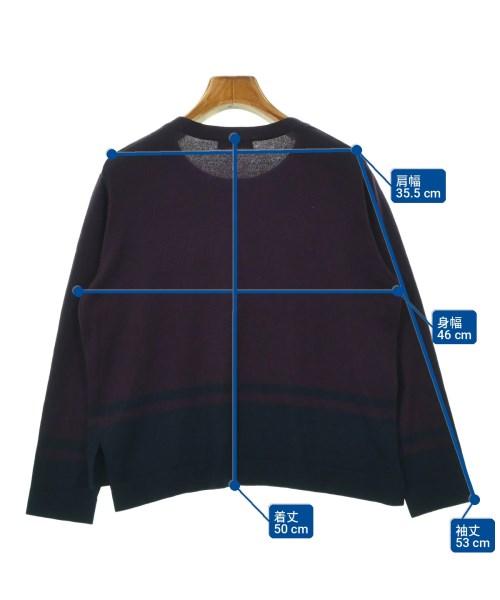 BEAUTY&YOUTH UNITED ARROWS（ビューティーアンドユースユナイテッドアローズ）ニット・セーター 紫 サイズ:-(XL位) レディース/2200698597037