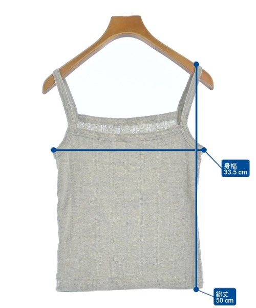 BEAUTY&YOUTH UNITED ARROWS（ビューティーアンドユースユナイテッドアローズ）キャミソール グレー サイズ:-(XS位) レディース/2200699388184