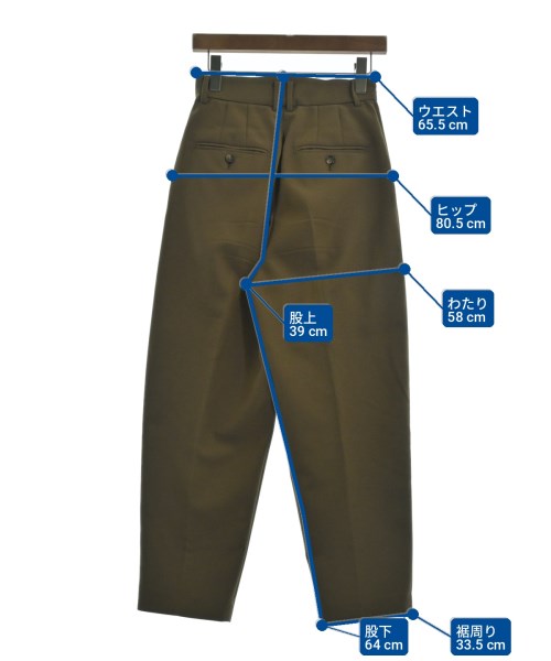 BEAUTY&YOUTH UNITED ARROWS（ビューティーアンドユースユナイテッドアローズ）スラックス 茶 サイズ:S レディース/2200703596055