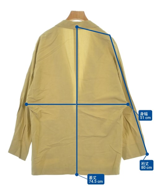 BEAUTY&YOUTH UNITED ARROWS（ビューティーアンドユースユナイテッドアローズ）カジュアルジャケット 黄 サイズ:S レディース/2200707114033