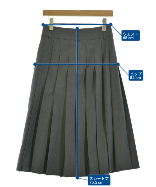 BEAUTY&YOUTH UNITED ARROWS（ビューティーアンドユースユナイテッドアローズ）ロング・マキシ丈スカート グレー サイズ:M レディース/2200705524063
