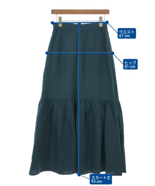 BEAUTY&YOUTH UNITED ARROWS（ビューティーアンドユースユナイテッドアローズ）ロング・マキシ丈スカート 緑 サイズ:S レディース/2200708049020