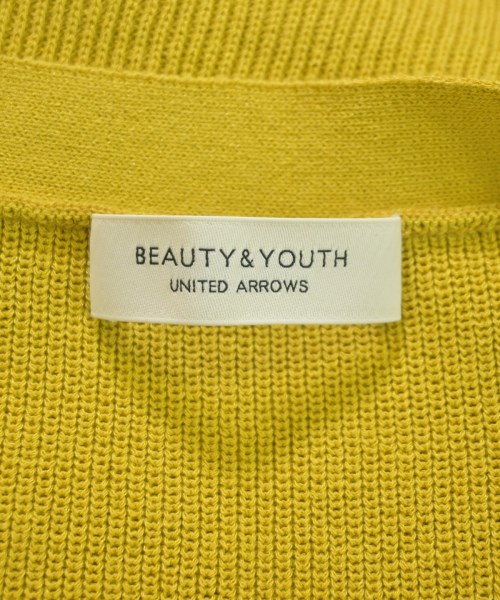 BEAUTY&YOUTH UNITED ARROWS（ビューティーアンドユースユナイテッドアローズ）カーディガン 黄 サイズ:-(L位) レディース/2200661008072