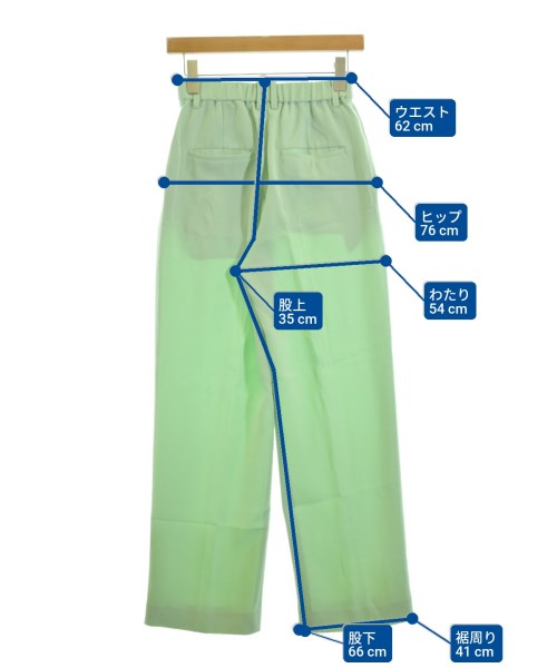 BEAUTY&YOUTH UNITED ARROWS（ビューティーアンドユースユナイテッドアローズ）スラックス 緑 サイズ:S レディース/2200660601052