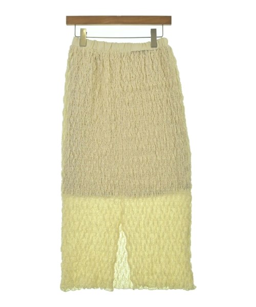 BEAUTY&YOUTH UNITED ARROWS（ビューティーアンドユースユナイテッドアローズ）ロング・マキシ丈スカート 黄 サイズ:S レディース/2200666780096