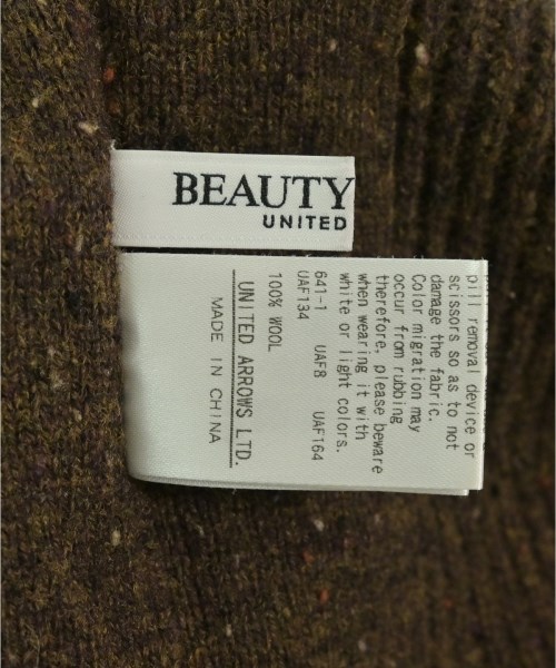 BEAUTY&YOUTH UNITED ARROWS（ビューティーアンドユースユナイテッドアローズ）ニット・セーター 茶 サイズ:F レディース/2200664483012
