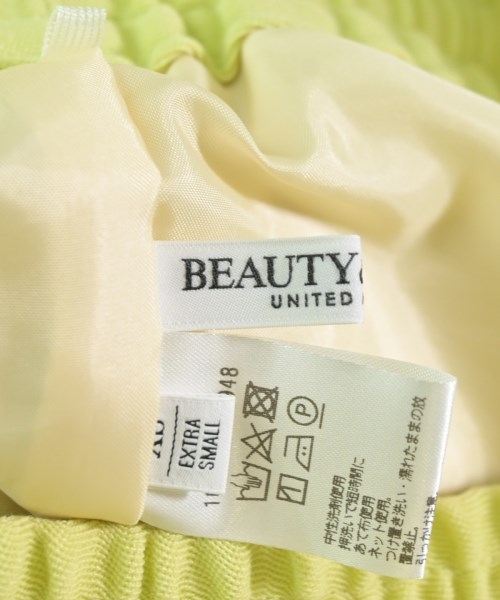 BEAUTY&YOUTH UNITED ARROWS（ビューティーアンドユースユナイテッドアローズ）スラックス 黄 サイズ:XS レディース/2200668378048
