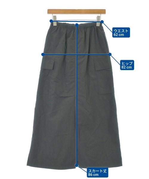 BEAUTY&YOUTH UNITED ARROWS（ビューティーアンドユースユナイテッドアローズ）ロング・マキシ丈スカート グレー サイズ:S レディース/2200665669057
