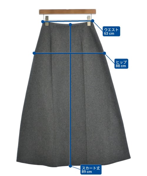 BEAUTY&YOUTH UNITED ARROWS（ビューティーアンドユースユナイテッドアローズ）ロング・マキシ丈スカート グレー サイズ:S レディース/2200669450057