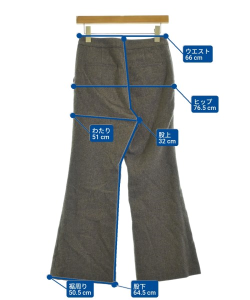 BEAUTY&YOUTH UNITED ARROWS（ビューティーアンドユースユナイテッドアローズ）スラックス 茶 サイズ:S レディース/2200671916015