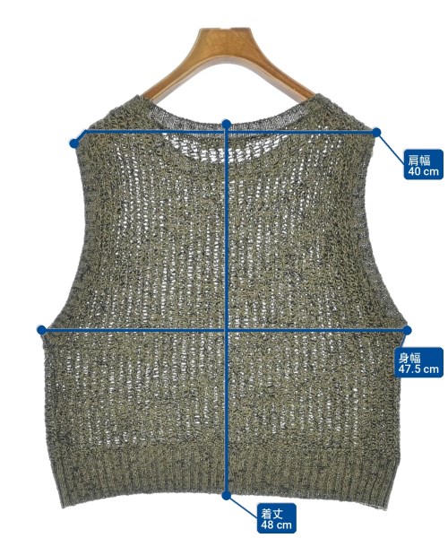 BEAUTY&YOUTH UNITED ARROWS（ビューティーアンドユースユナイテッドアローズ）ベスト カーキ サイズ:-(M位) レディース/2200728503045