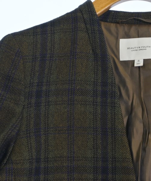 BEAUTY&YOUTH UNITED ARROWS（ビューティーアンドユースユナイテッドアローズ）ノーカラージャケット 茶 サイズ:S レディース/2200732844042