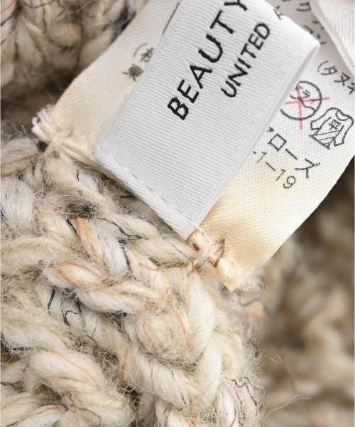 BEAUTY&YOUTH UNITED ARROWS（ビューティーアンドユースユナイテッドアローズ）ニットキャップ・ビーニー ベージュ サイズ:56-58cm レディース/2200725919054
