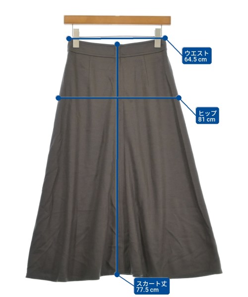 BEAUTY&YOUTH UNITED ARROWS（ビューティーアンドユースユナイテッドアローズ）ロング・マキシ丈スカート グレー サイズ:S レディース/2200736251044