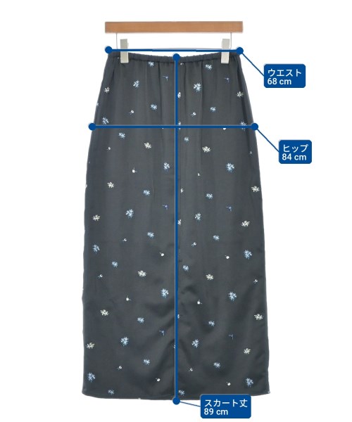 BEAUTY&YOUTH UNITED ARROWS（ビューティーアンドユースユナイテッドアローズ）ロング・マキシ丈スカート 黒 サイズ:M レディース/2200715050019