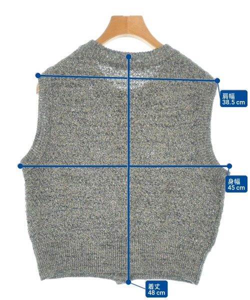 BEAUTY&YOUTH UNITED ARROWS（ビューティーアンドユースユナイテッドアローズ）ベスト グレー サイズ:-(L位) レディース/2200722444047