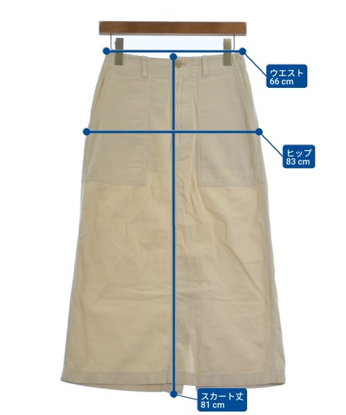 BEAUTY&YOUTH UNITED ARROWS（ビューティーアンドユースユナイテッドアローズ）ロング・マキシ丈スカート 白 サイズ:S レディース/2200727119018
