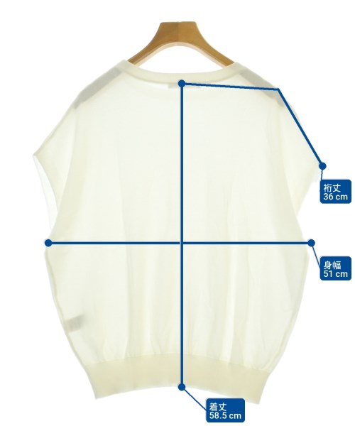 BEAUTY&YOUTH UNITED ARROWS（ビューティーアンドユースユナイテッドアローズ）ニット・セーター 白 サイズ:F レディース/2200721420080