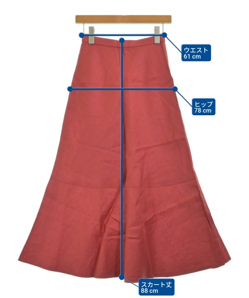 BEAUTY&YOUTH UNITED ARROWS（ビューティーアンドユースユナイテッドアローズ）ロング・マキシ丈スカート 赤 サイズ:S レディース/2200678685143