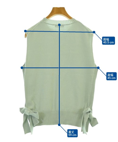 BEAUTY&YOUTH UNITED ARROWS（ビューティーアンドユースユナイテッドアローズ）ベスト 青 サイズ:-(L位) レディース/2200684858210