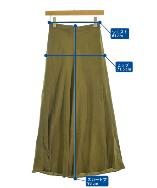 BEAUTY&YOUTH UNITED ARROWS（ビューティーアンドユースユナイテッドアローズ）ロング・マキシ丈スカート カーキ サイズ:S レディース/2200675775168