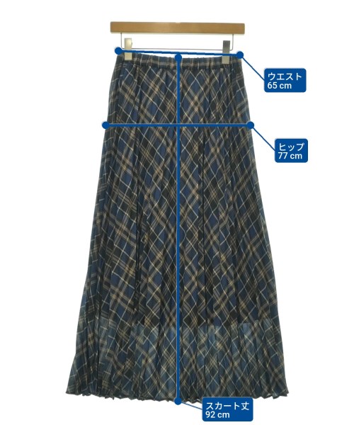 BEAUTY&YOUTH UNITED ARROWS（ビューティーアンドユースユナイテッドアローズ）ロング・マキシ丈スカート 青 サイズ:F レディース/2200681830042