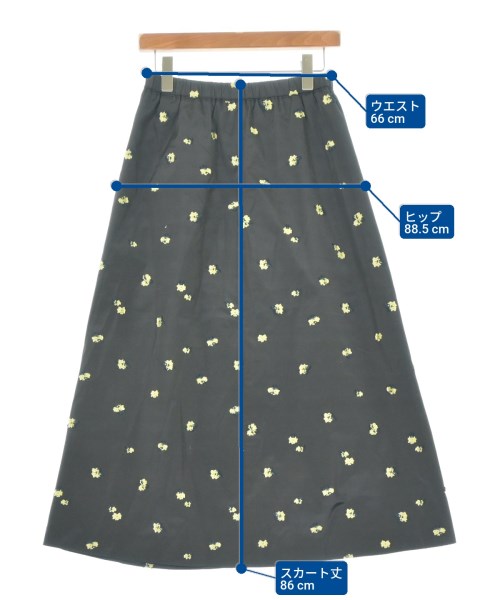BEAUTY&YOUTH UNITED ARROWS（ビューティーアンドユースユナイテッドアローズ）ロング・マキシ丈スカート 黒 サイズ:M レディース/2200680032294