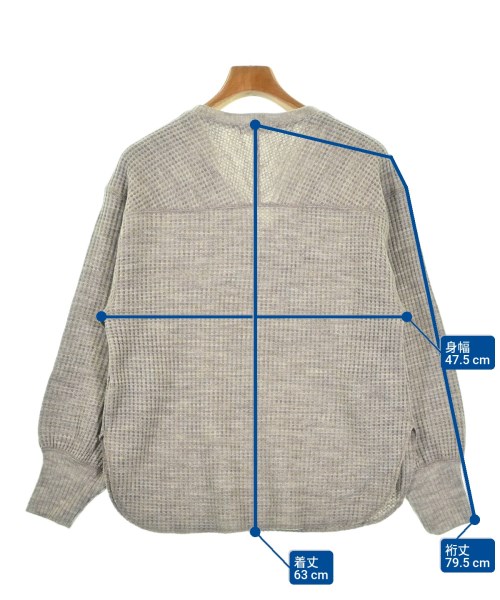 BEAUTY&YOUTH UNITED ARROWS（ビューティーアンドユースユナイテッドアローズ）ニット・セーター グレー サイズ:F レディース/2200687368075