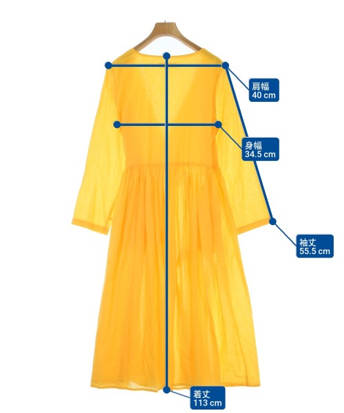 BEAUTY&YOUTH UNITED ARROWS（ビューティーアンドユースユナイテッドアローズ）ワンピース 黄 サイズ:-(M位) レディース/2200680251022