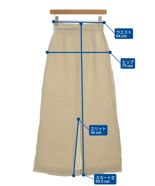 BEAUTY&YOUTH UNITED ARROWS（ビューティーアンドユースユナイテッドアローズ）ロング・マキシ丈スカート ベージュ サイズ:M レディース/2200684757018