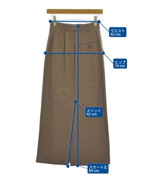 BEAUTY&YOUTH UNITED ARROWS（ビューティーアンドユースユナイテッドアローズ）ロング・マキシ丈スカート 茶 サイズ:XS レディース/2200686308157