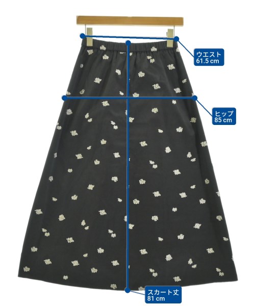 BEAUTY&YOUTH UNITED ARROWS（ビューティーアンドユースユナイテッドアローズ）ロング・マキシ丈スカート 黒 サイズ:S レディース/2200685605134