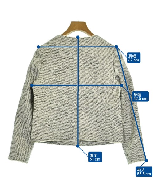 BEAUTY&YOUTH UNITED ARROWS（ビューティーアンドユースユナイテッドアローズ）ノーカラージャケット 白 サイズ:M レディース/2200692565087