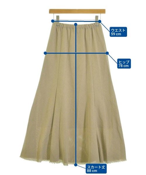 BEAUTY&YOUTH UNITED ARROWS（ビューティーアンドユースユナイテッドアローズ）ロング・マキシ丈スカート ベージュ サイズ:S レディース/2200688653026