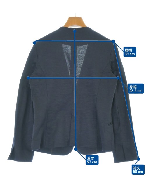 green label relaxing（グリーンレーベルリラクシング）ノーカラージャケット 紺 サイズ:40(M位) レディース/2200627850042