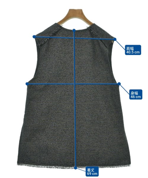 green label relaxing（グリーンレーベルリラクシング）ベスト 黒 サイズ:F レディース/2200622615110