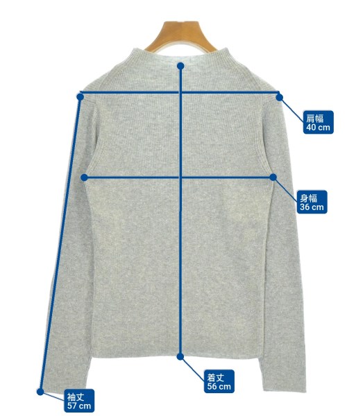 green label relaxing（グリーンレーベルリラクシング）ニット・セーター グレー サイズ:F レディース/2200631112020