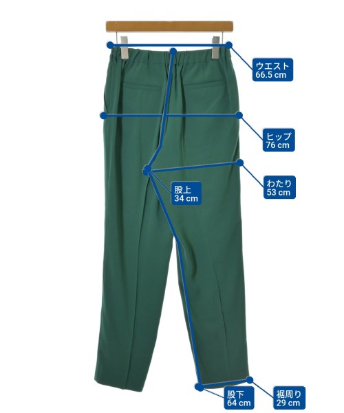 green label relaxing（グリーンレーベルリラクシング）スラックス 緑 サイズ:38(M位) レディース/2200615960043