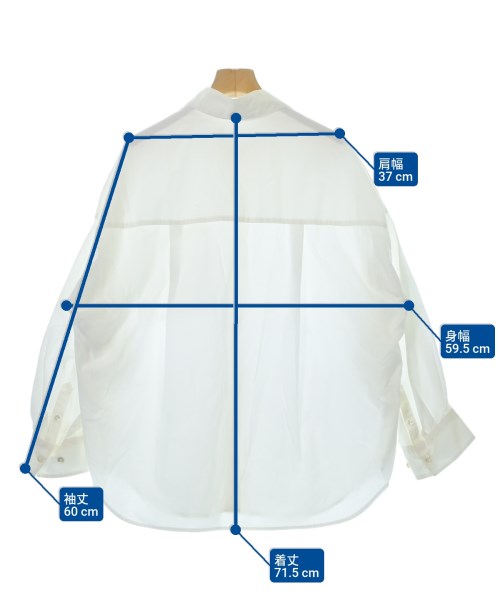 green label relaxing（グリーンレーベルリラクシング）カジュアルシャツ 白 サイズ:XS レディース/2200625073023